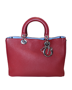 Medium Diorissimo Bag, Leather, Red, 09-MA-0195, Strap, 3 (10)